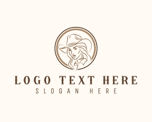 Rodeo - Cowgirl Fashion Hat logo design