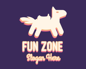 Playtime - Cute Kiddie Pony logo design