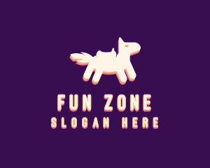 Playtime - Cute Kiddie Pony logo design