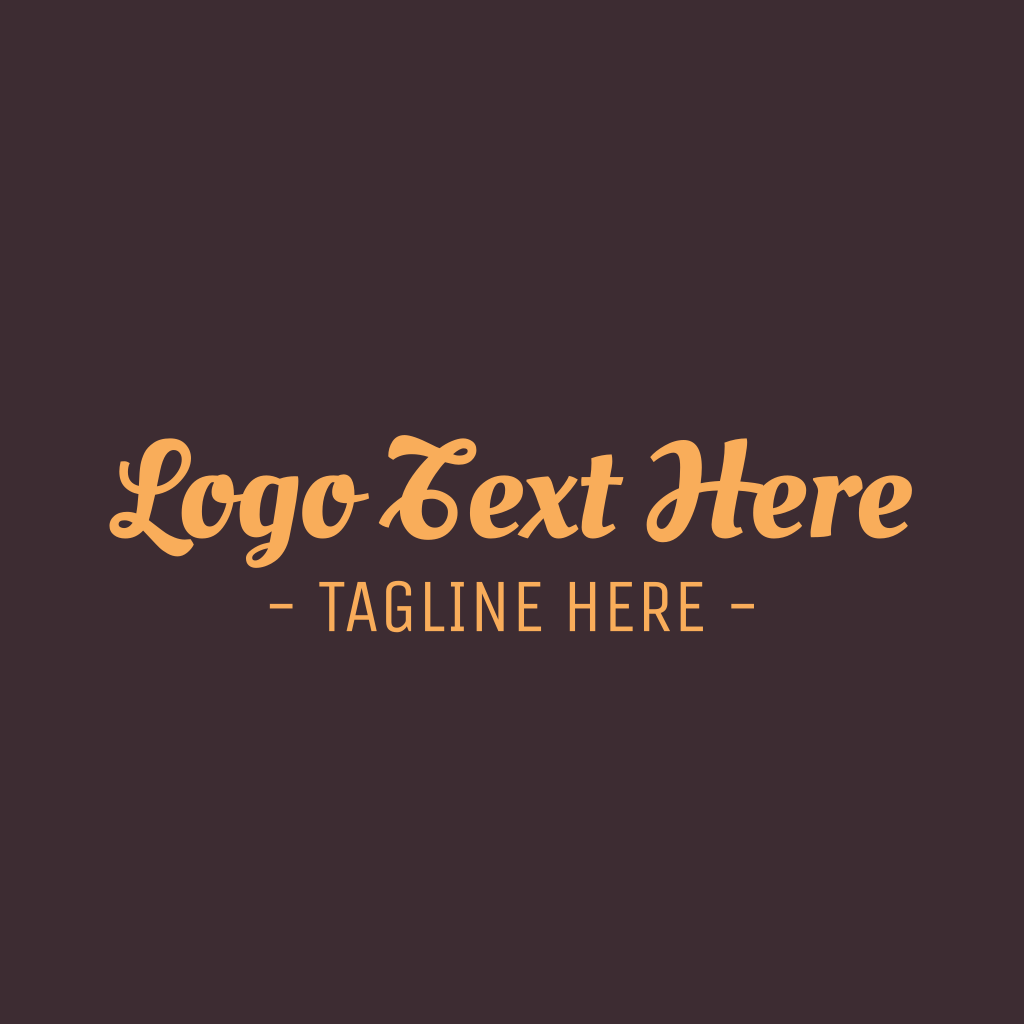 Brown Cursive Font Logo | BrandCrowd Logo Maker