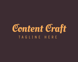 Blogging - Simple Cursive Blog logo design