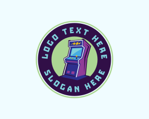 Arcade Machine - Retro Arcade Esports logo design