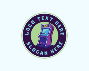 Retro Arcade Machine logo design