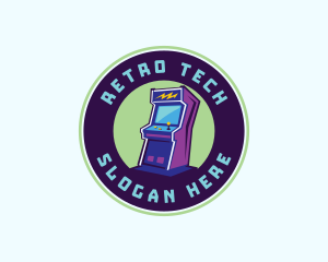 Retro Arcade Machine logo design