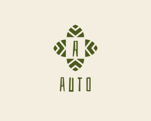 Earth - Leaf Cross Organic Eco logo design