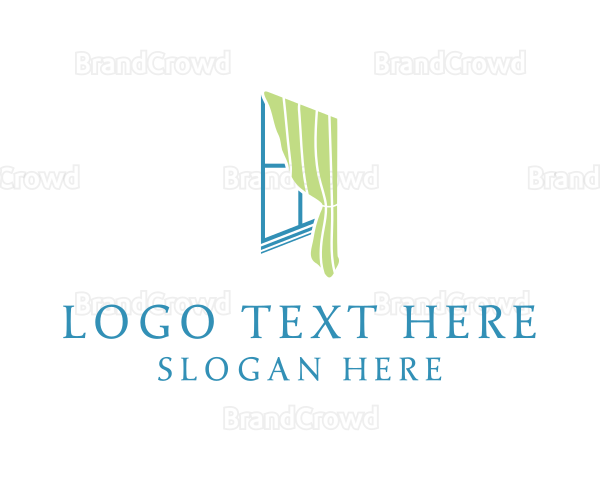 Window Curtain Decor Logo