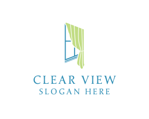 Window - Window Curtain Decor logo design