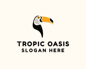 Toucan Tropical Bird logo design