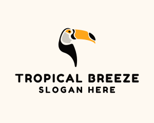 Toucan Tropical Bird logo design