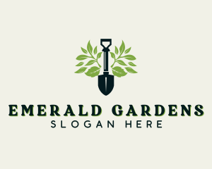 Plant Gardening Shovel logo design