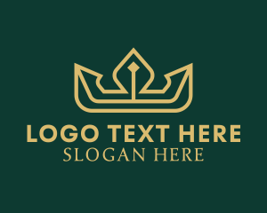 Luxe - Regal Monarch Crown logo design