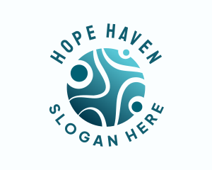 H2o - Clean Aqua Bubbles logo design
