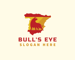 Bull - Spain Bull Flag logo design