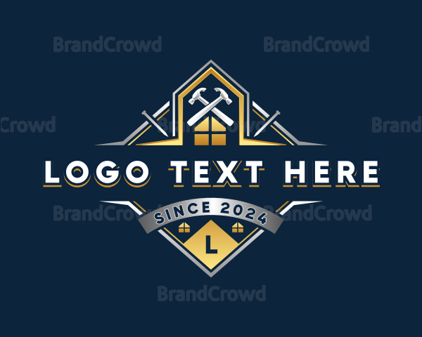 Roofing Hammer Renovation Logo