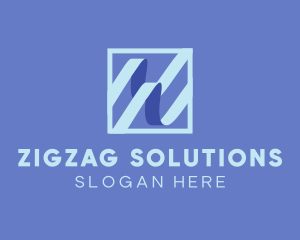 Business Zigzag Line logo design