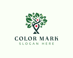 Marker - Tree GPS Navigation logo design