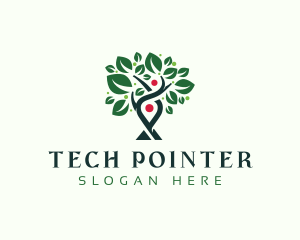 Pointer - Tree GPS Navigation logo design