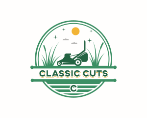 Landscaper Lawn Mowing logo design