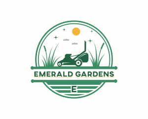 Landscaper Lawn Mowing logo design