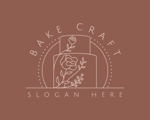 Floral Cake Pastry logo design