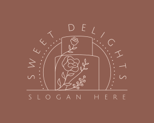 Floral Cake Pastry logo design