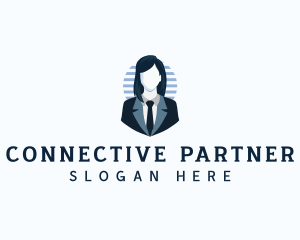 Associate - Woman Office Profile logo design