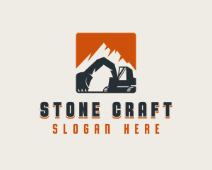 Quarry - Quarry Industrial Excavator logo design