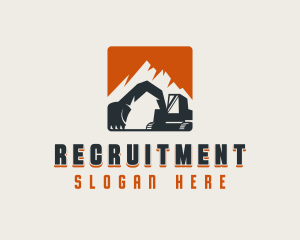 Heavy Equipment - Quarry Industrial Excavator logo design