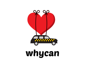 Taxi Cab Love Heart Logo
