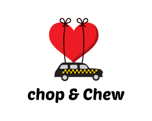 Love - Taxi Cab Love Heart logo design