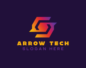 Colorful Tech Symbol logo design