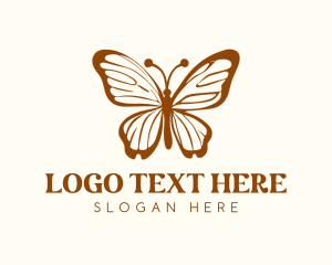 Delicate - Feminine Insect Wings logo design