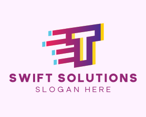 Speedy - Speedy Motion Letter T logo design