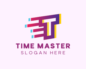 Speedy Motion Letter T logo design