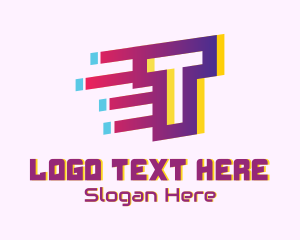Motion - Speedy Letter T Motion logo design