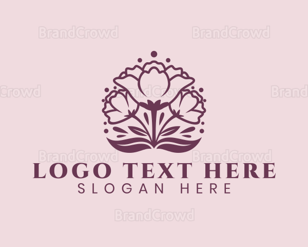 Natural Flower Petal Logo