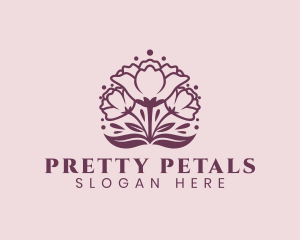 Natural Flower Petal logo design