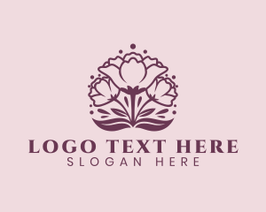 Planting - Natural Flower Petal logo design