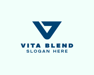 Bold Business Letter V logo design