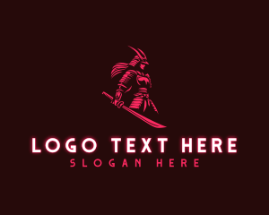 Japanese - Female Shogun Warrior logo design