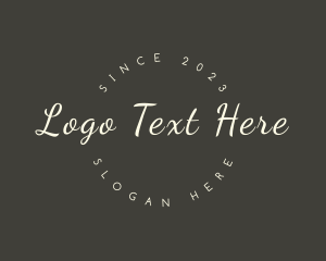 Lifestyle - Cursive Elegant Business logo design