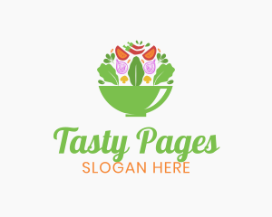 Salad Food Restaurant logo design