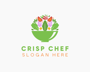 Salad Food Restaurant logo design