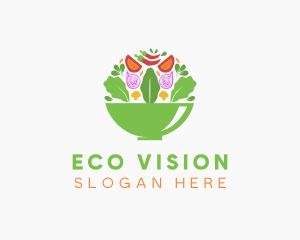 Salad Food Restaurant logo design