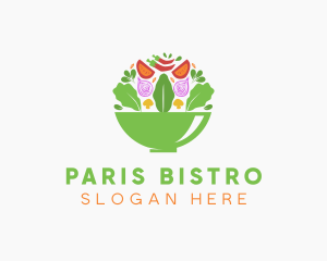 Salad Food Restaurant logo design