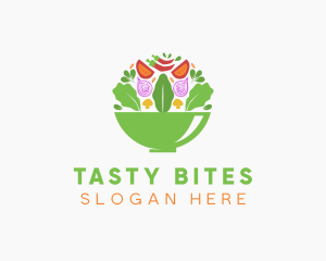 Salad Food Restaurant logo design