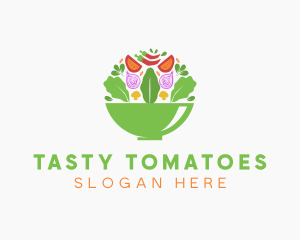 Salad Food Restaurant logo design