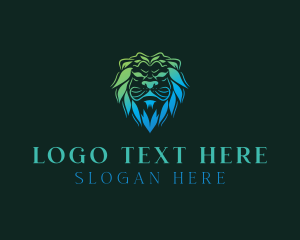 Lion - Wild Feline Lion logo design