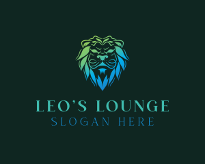 Wild Feline Lion logo design