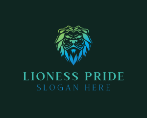 Wild Feline Lion logo design